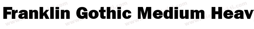 Franklin Gothic Medium Heavy字体转换